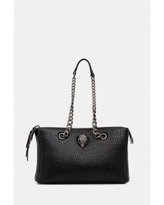 Kurt Geiger Kensington Shoulder Kurt Black Leather Τσάντα