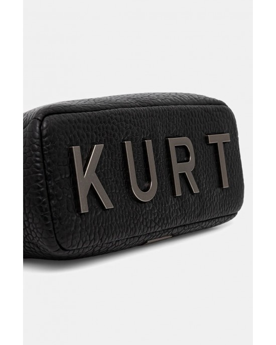 Kurt Geiger Kensington Shoulder Kurt Black Leather Τσάντα