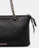 Kurt Geiger Kensington Shoulder Kurt Black Leather Τσάντα