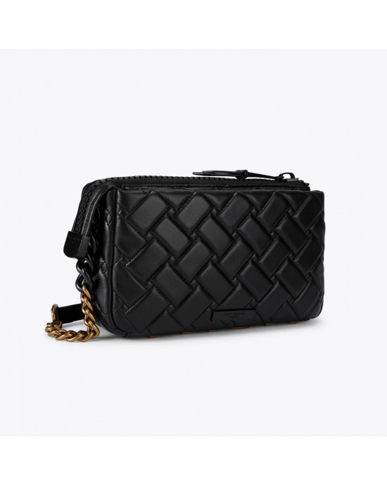 Kurt Geiger Kensington XBody Kurt Black Cross Body Leather Τσάντα