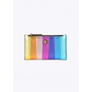 Kurt Geiger Kensington Bifold Rainbow Stripe Leather Πορτοφόλι Kurt Geiger Kensington Bifold Rainbow Stripe Leather Πορτοφόλι