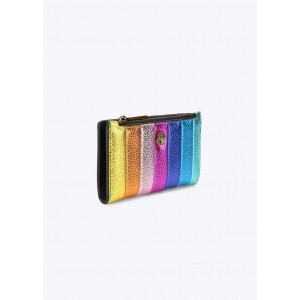 Kurt Geiger Kensington Bifold Rainbow Stripe Leather Πορτοφόλι