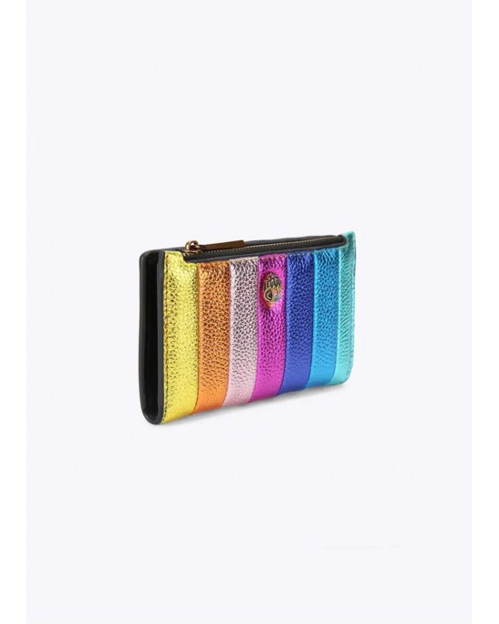 Kurt Geiger Kensington Bifold Rainbow Stripe Leather Πορτοφόλι Kurt Geiger Kensington Bifold Rainbow Stripe Leather Πορτοφόλι