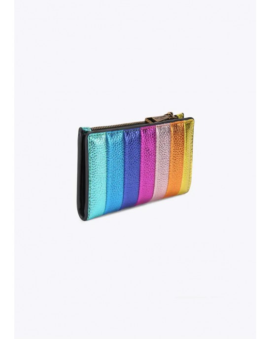 Kurt Geiger Kensington Bifold Rainbow Stripe Leather Πορτοφόλι Kurt Geiger Kensington Bifold Rainbow Stripe Leather Πορτοφόλι