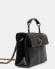 Kurt Geiger Leather Kensington Black Τσάντα