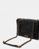 Kurt Geiger Leather Kensington Black Τσάντα