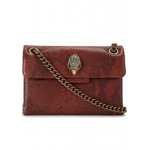 Kurt Geiger Kensington Brown Leather Τσάντα Ώμου
