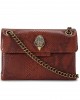Kurt Geiger Kensington Brown Leather Τσάντα Ώμου