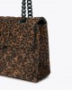 Kurt Geiger Leather Kensington Leopard Suede Τσάντα