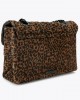 Kurt Geiger Leather Kensington Leopard Suede Τσάντα