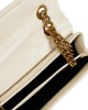Kurt Geiger Leather Kensington Patent Cream Τσάντα Ώμου