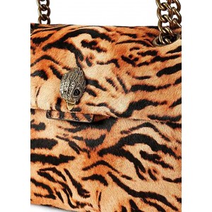 Kurt Geiger Kensington Camel Leather Τσάντα Ώμου