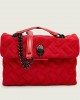 Kurt Geiger Leather Kensington Red Suede Leather Τσάντα Kurt Geiger Leather Kensington Red Suede Leather Τσάντα