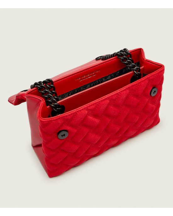 Kurt Geiger Leather Kensington Red Suede Leather Τσάντα Kurt Geiger Leather Kensington Red Suede Leather Τσάντα