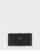 Kurt Geiger Snake Kensington Soft Wallet Black Leather Πορτοφόλι