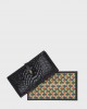 Kurt Geiger Snake Kensington Soft Wallet Black Leather Πορτοφόλι
