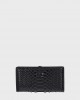 Kurt Geiger Snake Kensington Soft Wallet Black Leather Πορτοφόλι