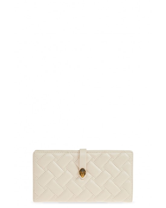 Kurt Geiger Leather Soft Kensington Bone Πορτοφόλι