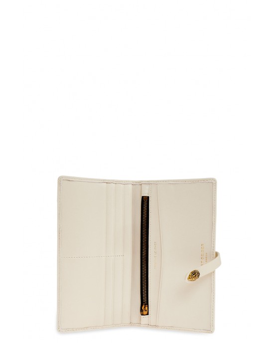 Kurt Geiger Leather Soft Kensington Bone Πορτοφόλι