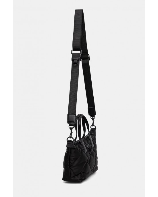 Kurt Geiger Recycled Small Shopper Black Nylon Τσάντα Kurt Geiger Recycled Small Shopper Black Nylon Τσάντα