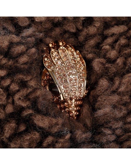 Kurt Geiger Hoxton Brown Faux Fur Τσάντα Χειρός