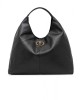 Kurt Geiger Chelsea Large Slouch Hobo Black Δερμάτινη Τσάντα