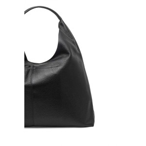 Kurt Geiger Chelsea Large Slouch Hobo Black Δερμάτινη Τσάντα