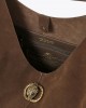 Kurt Geiger Chelsea Large Slouch Hobo Dark Brown Τσάντα Ώμου