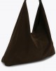 Kurt Geiger Chelsea Large Slouch Hobo Dark Brown Τσάντα Ώμου
