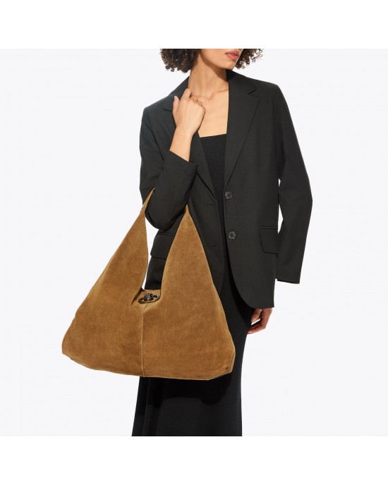 Kurt Geiger Chelsea Large Slouch Hobo Tan Τσάντα