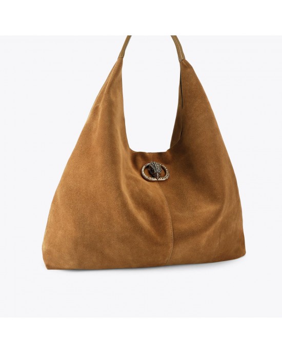 Kurt Geiger Chelsea Large Slouch Hobo Tan Τσάντα