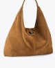 Kurt Geiger Chelsea Large Slouch Hobo Tan Τσάντα