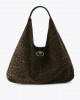 Kurt Geiger Chelsea Large Slouch Hobo Brown Τσάντα Ώμου