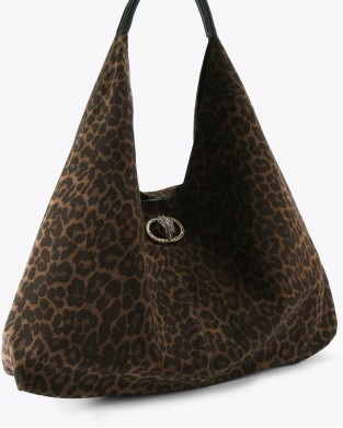 Kurt Geiger Chelsea Large Slouch Hobo Brown Τσάντα Ώμου