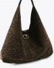 Kurt Geiger Chelsea Large Slouch Hobo Brown Τσάντα Ώμου