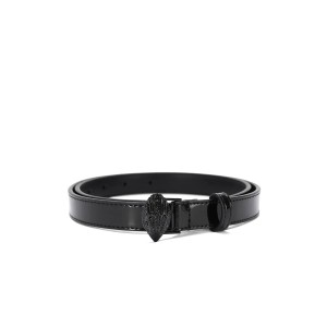 Kurt Geiger Eagle 20 Black Leather Ζώνη