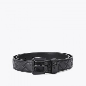 Kurt Geiger Kensington 30 Black Leather Ζώνη