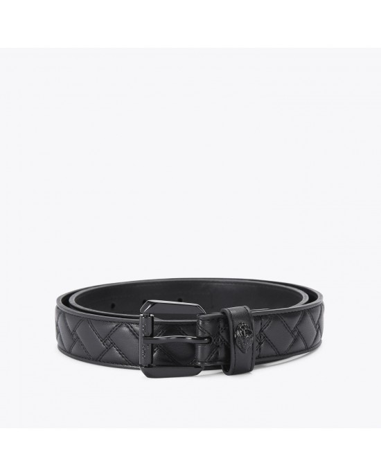 Kurt Geiger Kensington 30 Black Leather Ζώνη