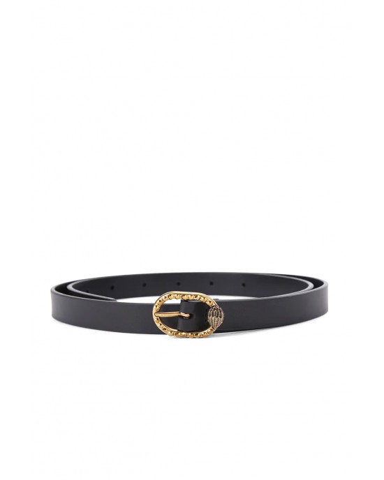 Kurt Geiger Mayfair 18 Black Leather Ζώνη