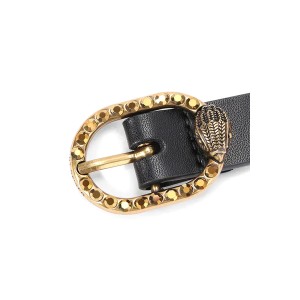 Kurt Geiger Mayfair 18 Black Leather Ζώνη