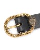 Kurt Geiger Mayfair 18 Black Leather Ζώνη