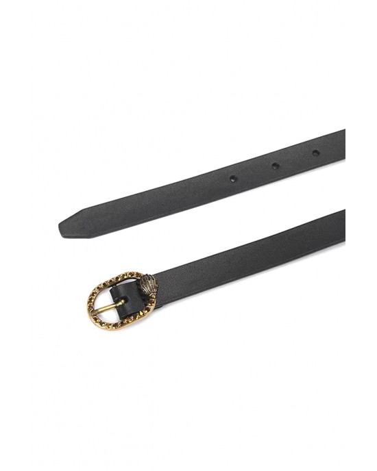 Kurt Geiger Mayfair 18 Black Leather Ζώνη