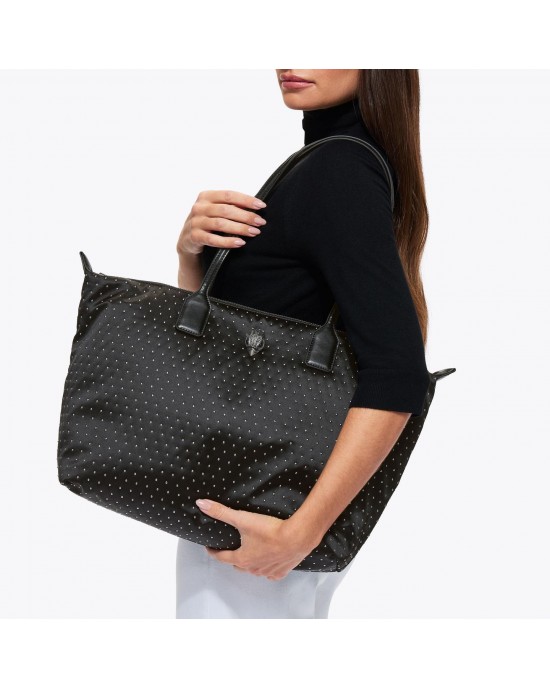 Kurt Geiger Recycled Shopper Studs Black Τσάντα Ώμου