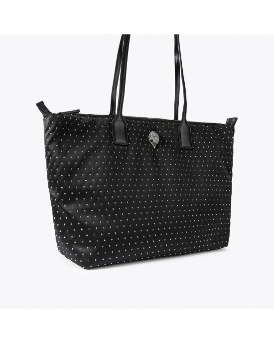 Kurt Geiger Recycled Shopper Studs Black Τσάντα Ώμου
