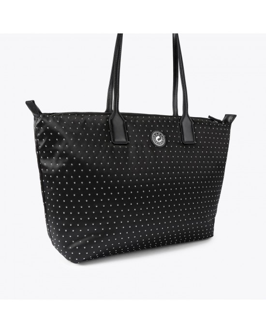 Kurt Geiger Recycled Shopper Studs Black Τσάντα Ώμου