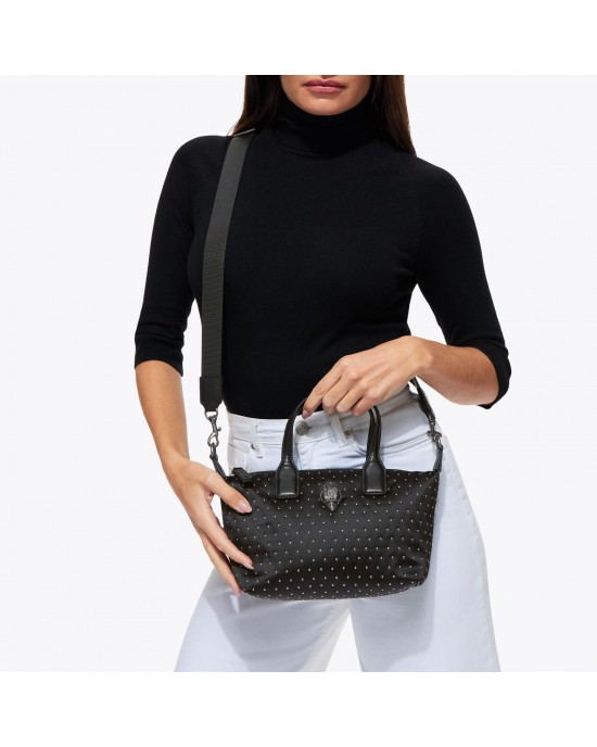 Kurt Geiger Small Recycled Shopper Studs Black Τσάντα Χειρός