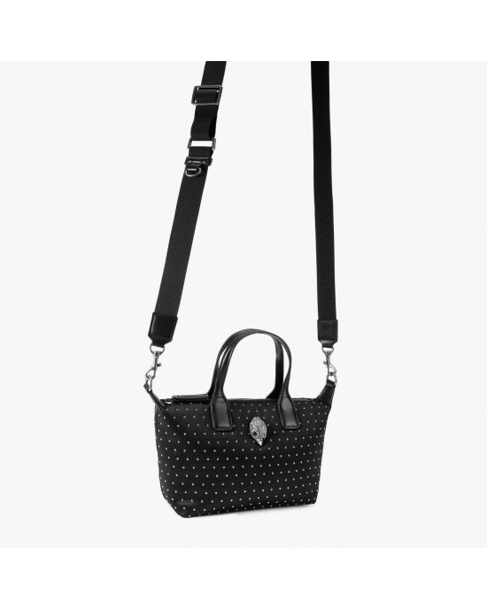 Kurt Geiger Small Recycled Shopper Studs Black Τσάντα Χειρός