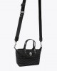 Kurt Geiger Small Recycled Shopper Studs Black Τσάντα Χειρός