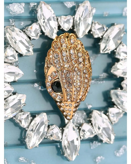 Kurt Geiger Party Eagle Clutch Light Blue Τσάντα Ώμου