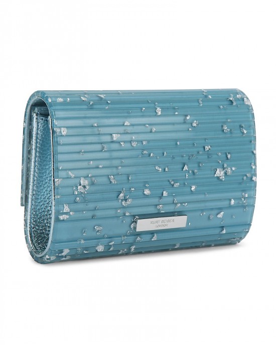 Kurt Geiger Party Eagle Clutch Light Blue Τσάντα Ώμου
